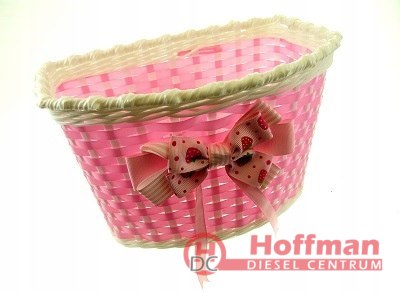 Kosz rowerowy przedni 2K 175040 różowy