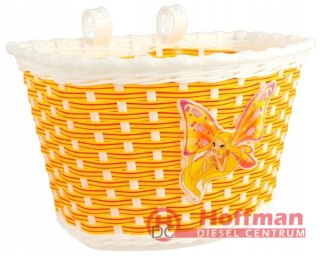 Kosz rowerowy przedni M-Wave Koszyk do przodu żółty motyl żółty