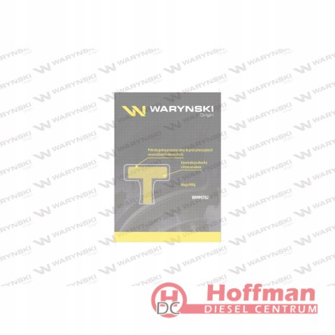 Młotek gumowy czarny lity 900 g trzonek z włókna szklanego Waryński