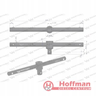 Pokrętło typu T 1/2 do nasadek końcówek Waryński