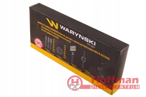 Zestaw narzynek i gwintowników ze stali HSS M3-M12 32 el Waryński [WMG032]