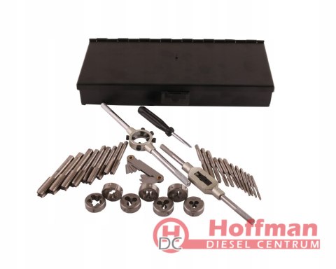 Zestaw narzynek i gwintowników ze stali HSS M3-M12 32 el Waryński [WMG032]