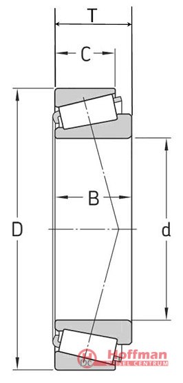 30203 MGK Łożysko stożkowe 17x40x13,25
